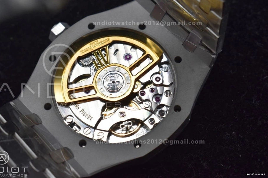 DailyWear Clone APSF Bracelet Oak SS 443 15500 Dial Edition on Super Black Royal Textured 1:1 A4302 SS 41mm Best 0122